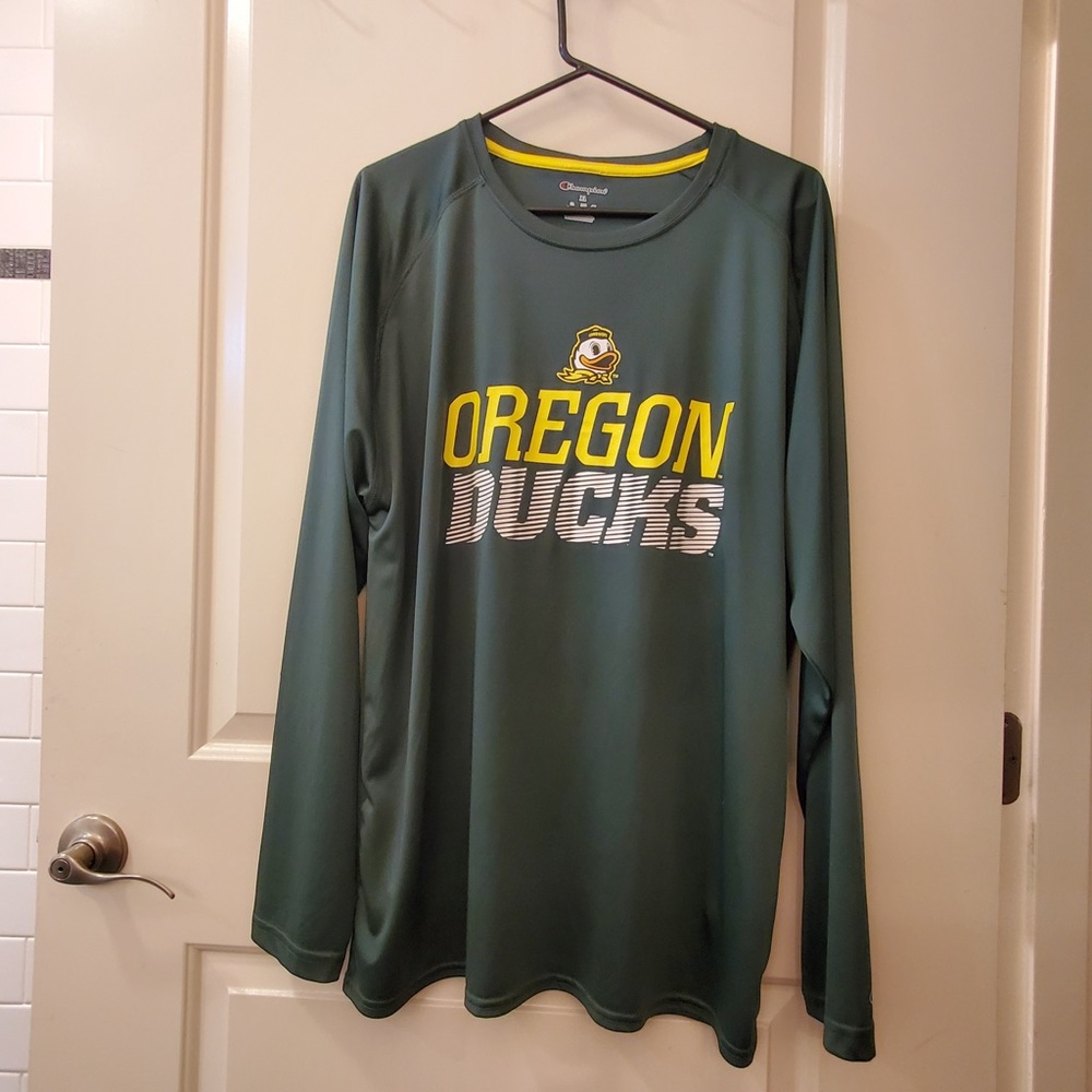 CHAMPION, Oregon Ducks Long Sleeve Graphic Jersey